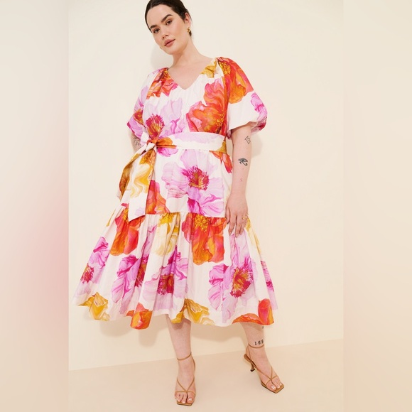 Dresses & Skirts - Anthropologie Short-Sleeve Midi Tent Dress